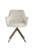 RICHMOND krzesło obrotowe ALINE białe - trudnopalne - Richmond Interiors